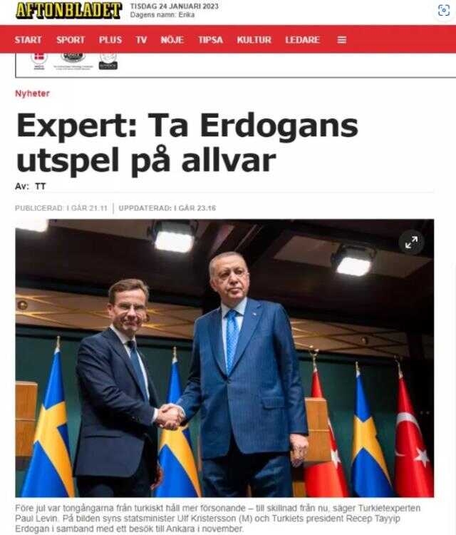 Cumhurbaşkanı Erdoğan'ın NATO resti İsveç basınında! Ses tonu detayına dikkat çektiler