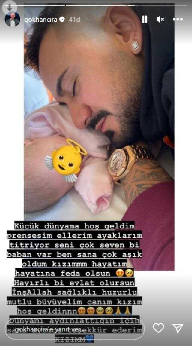 Gökhan Çıra'nın 'Baba oldum' paylaşımına Selin Ciğerci'den tepki: Pes