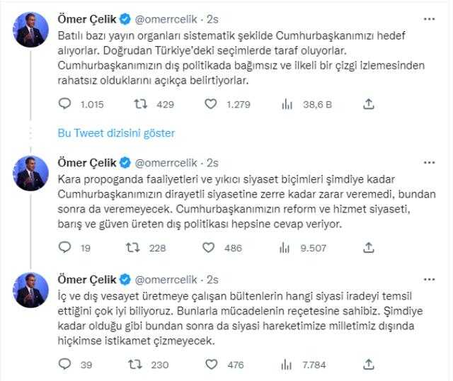 AK Parti Sözcüsü Çelik'ten Alman dergisine tepki: Bunların yaptığı basın yayın faaliyeti değil, ilkel bir kara propagandadır