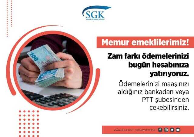 Milyonların beklediği gün geldi! Memur emeklisinin zam farkı hesaplara yatmaya başladı