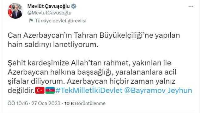 Son Dakika: Azerbaycan'ın İran Elçiliği'ne silahlı saldırı! 1 güvenlik görevlisi hayatını kaybetti
