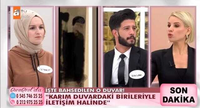 Esra Erol'da programında 'Karım kızılötesiyle duvardaki erkekle konuşuyor' diyen adam anlattıkları pes dedirtti Esra Erol'da programında 'Karım kızılötesiyle duvardaki erkekle konuşuyor' diyen adam anlattıkları pes dedirtti