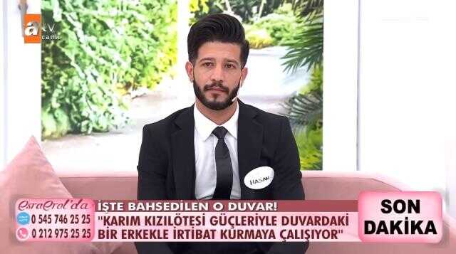 Esra Erol'da programında 'Karım kızılötesiyle duvardaki erkekle konuşuyor' diyen adam anlattıkları pes dedirtti Esra Erol'da programında 'Karım kızılötesiyle duvardaki erkekle konuşuyor' diyen adam anlattıkları pes dedirtti