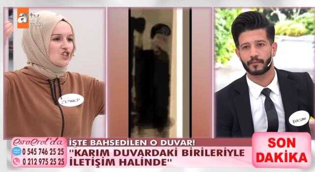 Esra Erol'da programında 'Karım kızılötesiyle duvardaki erkekle konuşuyor' diyen adam anlattıkları pes dedirtti Esra Erol'da programında 'Karım kızılötesiyle duvardaki erkekle konuşuyor' diyen adam anlattıkları pes dedirtti