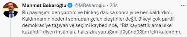 CHP'li Mehmet Bekaroğlu'nun Atatürk ve İnönü'yü hedef aldığı paylaşım tepki çekti! Anında sildi