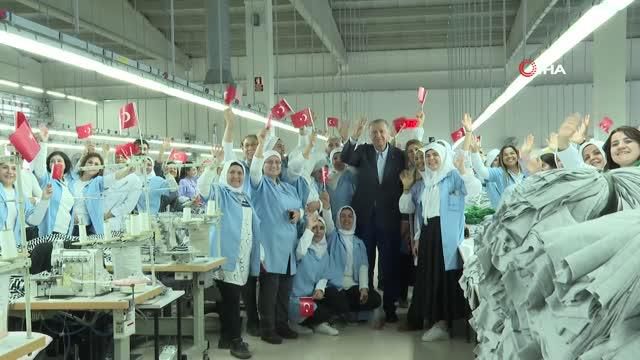 Cumhurbaşkanı Erdoğan'dan kadın istihdamı vurgusu: Cumhuriyet tarihinin rekorunu kırdık