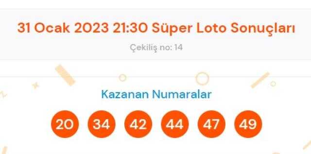31 Ocak 2023 Sayısal Loto çekiliş sonuçları açıklandı! Sayısal Loto sonuçları saat kaçta açıklanacak? Sayısal Loto CANLI izle! Bugün kazanan numara