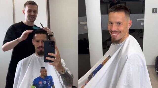 Futbolu bırakıyor mu? Saçlarını kestiren Hamsik'in yeni stilini görenler gözlerine inanamadı