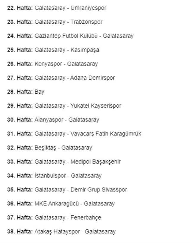 Galatasaray maçı ne zaman? Şubat 2023 Galatasaray maç takvimi!