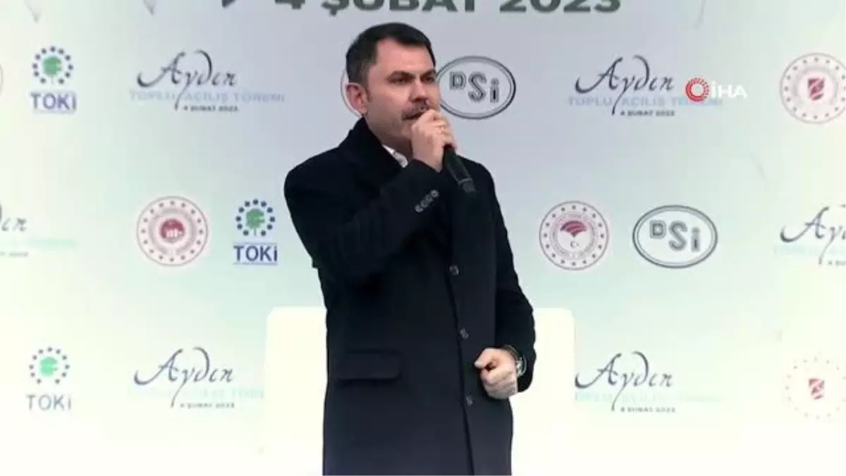 Çevre, Şehircilik ve İklim Değişikliği Bakanı Murat Kurum: 'Aydınımızda bugüne kadar dar gelirli 1668 ailemizi yeni sıcak yuvalarına kavuşturduk'