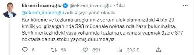 Kar ve fırtına beklenen İstanbul'da bir uyarı da İmamoğlu'ndan geldi