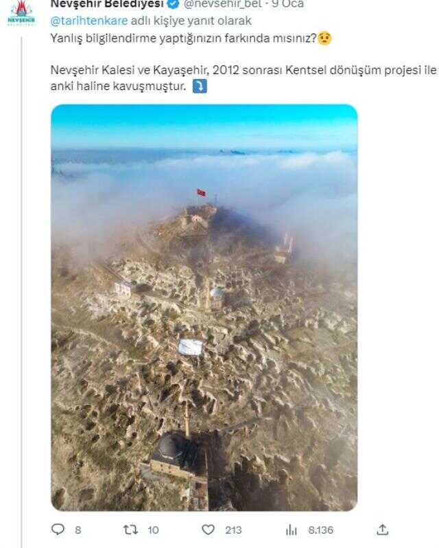 Fotoğrafın Kapadokya'nın öncesi ve sonrasını gösterdiği iddiası yanlış Fotoğrafın Kapadokya'nın öncesi ve sonrasını gösterdiği iddiası yanlış