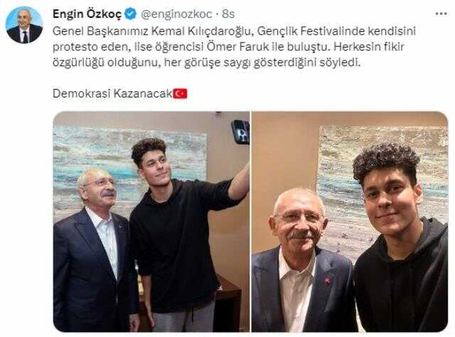 Kemal Kılıçdaroğlu, kendisine 'Aday olma' diye seslenen gençle bir araya geldi