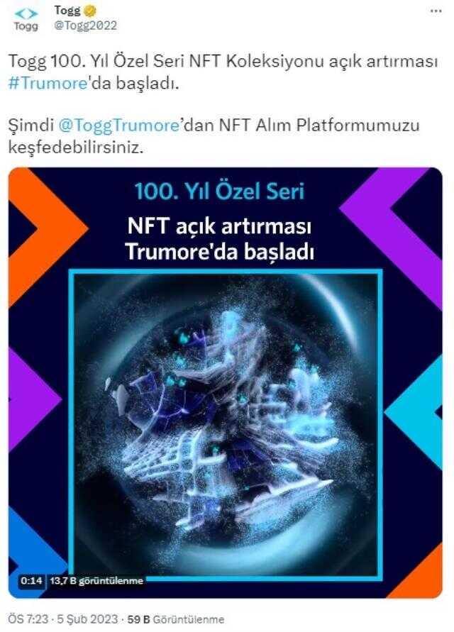 Togg için ön sipariş süreci resmen başladı! İşte detaylar Togg için ön sipariş süreci resmen başladı! İşte detaylar