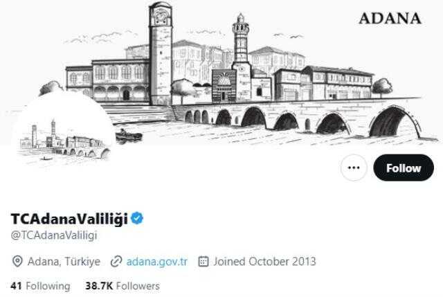 Adana Valiliği ilanları takip sayfası! Adana Valiliği Twitter ve sosyal medya hesapları duyuruları!