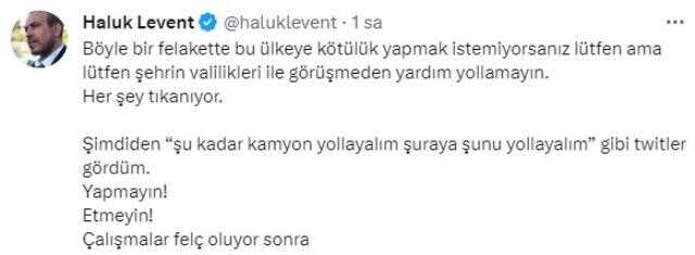 Deprem sonrası enkaz altından yardım istedi! Haluk Levent, hemen harekete geçti
