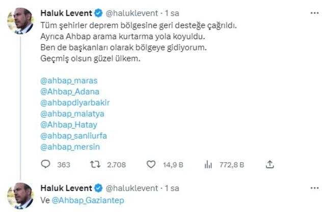 Deprem sonrası enkaz altından yardım istedi! Haluk Levent, hemen harekete geçti