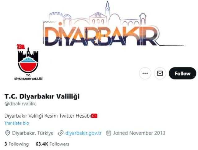 Diyarbakır Valiliği ilanları takip sayfası! Diyarbakır Valiliği Twitter ve sosyal medya hesapları duyuruları!