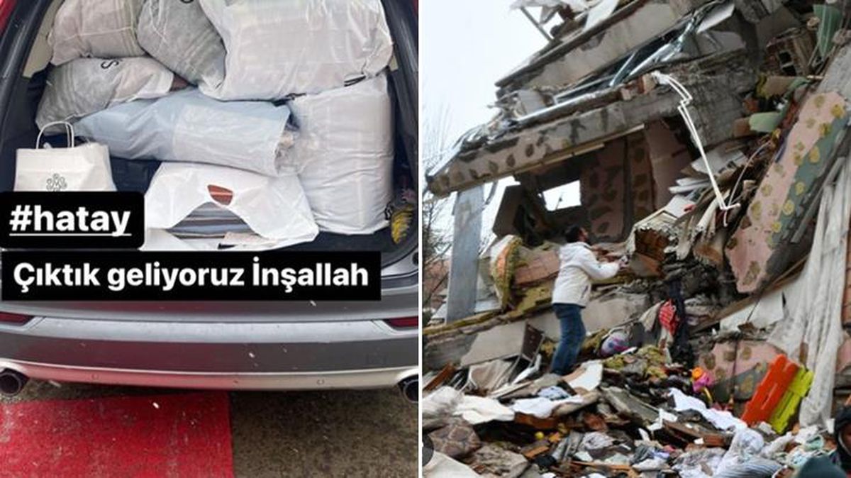 Galatasaraylı İsmail Çipe, depremin vurduğu Hatay'a yardım götürmek için yola çıktı