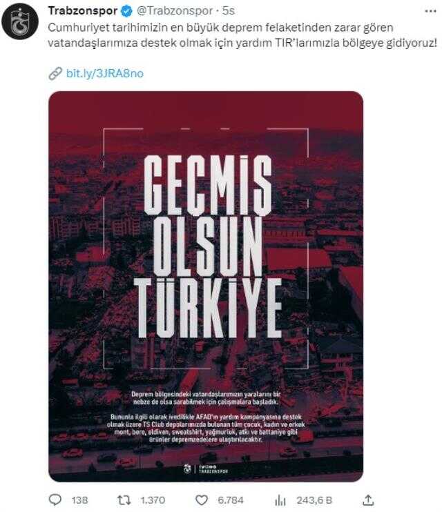 Hep birlikte tek yürek! Spor camiası depremzedeleri yalnız bırakmadı
