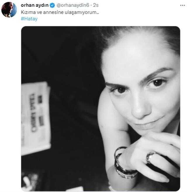 Kızı ve eski eşi Hatay'daki depremde enkaz altında kalan Orhan Aydın 'İmdat' diyerek yardım istedi Kızı ve eski eşi Hatay'daki depremde enkaz altında kalan Orhan Aydın 'İmdat' diyerek yardım istedi