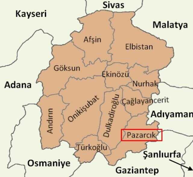 Pazarcık nerede? Kahramanmaraş Pazarcık konumu ve haritası
