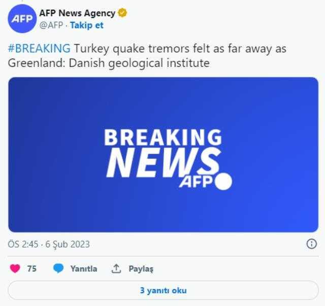 Türkiye'de 10 ilde yıkıma neden olan depremler Grönland'da da hissedildi