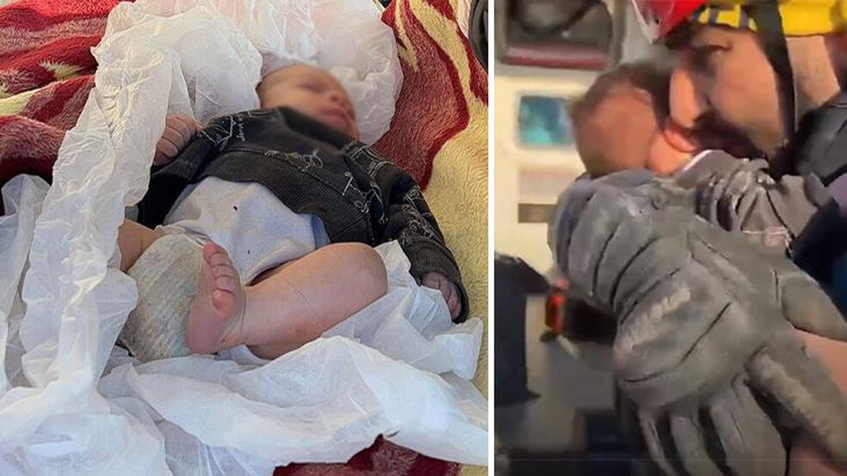 2 aylık bebek, 29 saat sonra enkazdan sağ çıkarıldı! Görevlinin sözleri göz yaşarttı