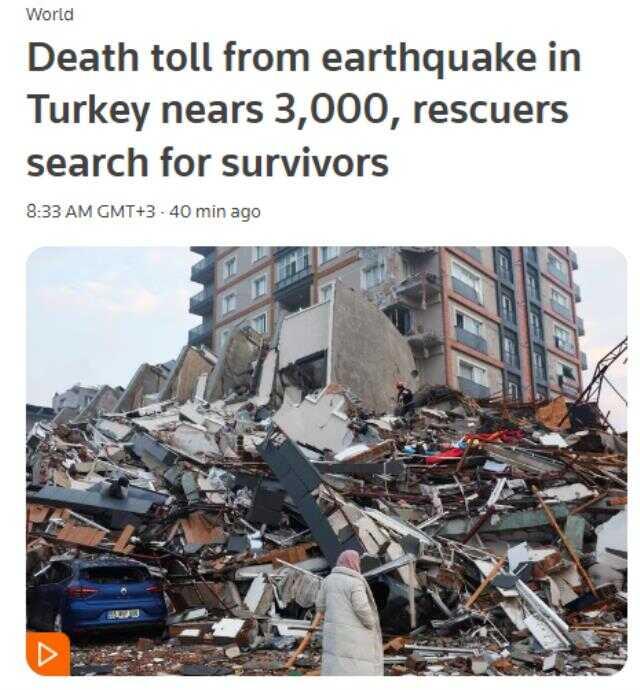 Türkiye'deki büyük felaket dünya basınının manşetlerinde: Arama çalışmaları sürüyor Türkiye'deki büyük felaket dünya basınının manşetlerinde: Arama çalışmaları sürüyor