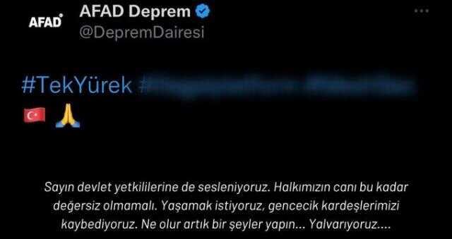 Afad Deprem hesabı hacklendi mi? Afad Deprem hesabı nedir? Afad Deprem paylaşımı ne?