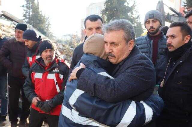 BBP Genel Başkanı Destici, deprem bölgesinde