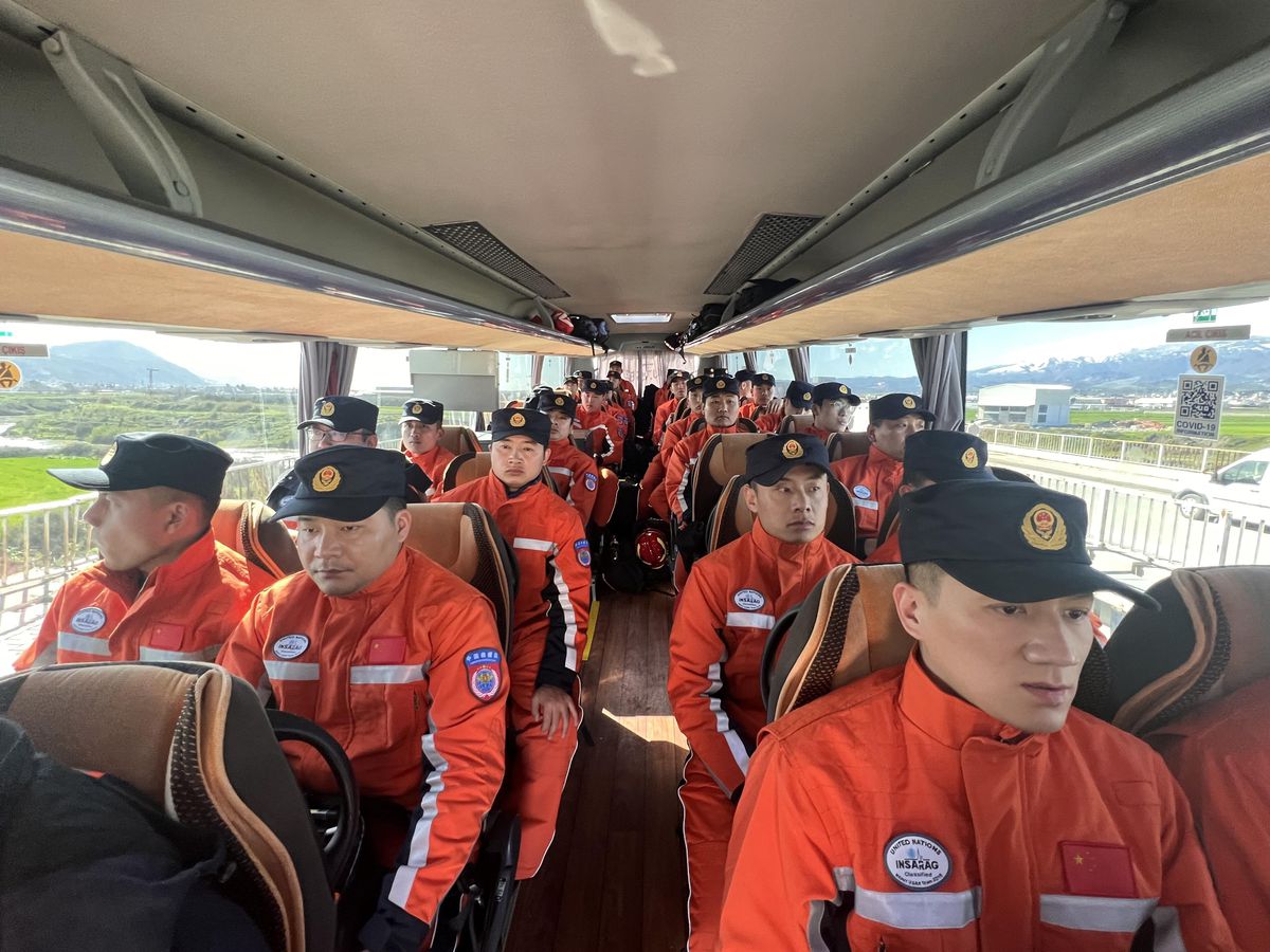 Çin Kurtarma Ekibi Hatay Yolunda