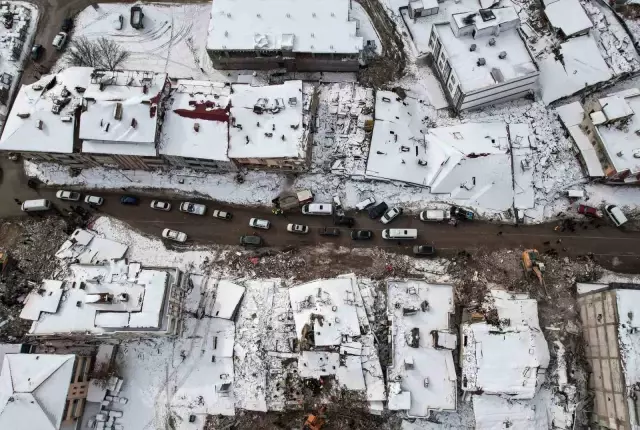 Elbistan'da acı manzara böyle görüntülendi