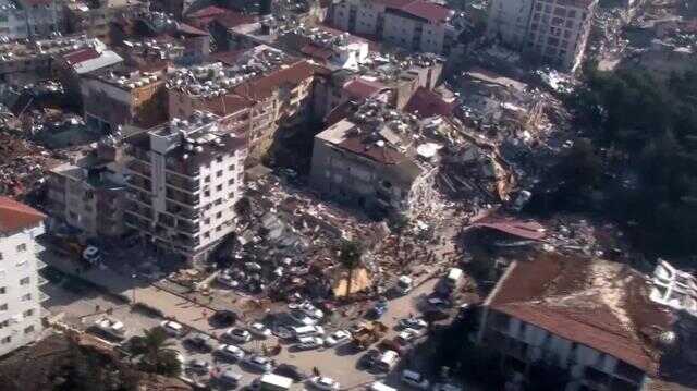 Enkaz yığınına dönen Hatay havadan görüntülendi! Manzara yürek dağlıyor