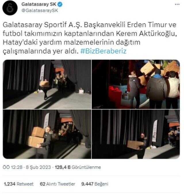 Erden Timur ve Kerem Aktürkoğlu, depremzedelere destek için Hatay'da
