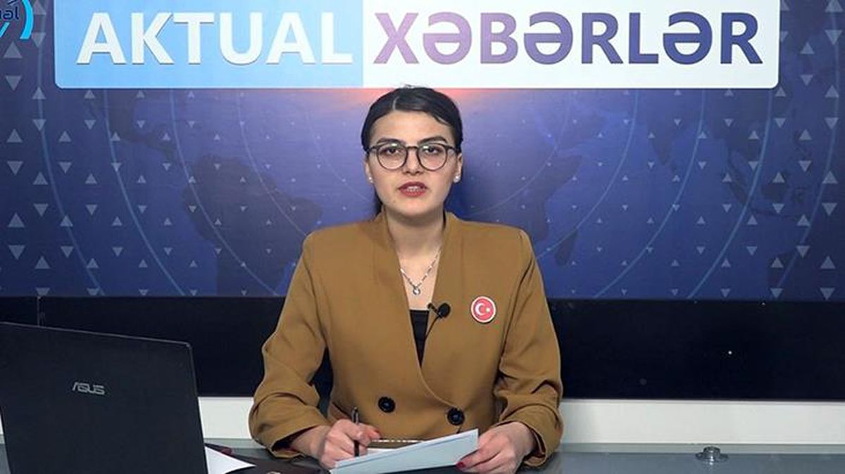 Gürcistanlı spiker, canlı yayına yakasında Türk bayrağı rozetiyle çıktı