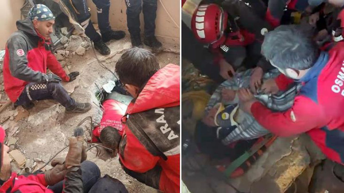 Kahramanmaraş'ta 'Beni bırakmayın ne olur' diyen genç kız, saatler süren çalışmayla kurtarıldı