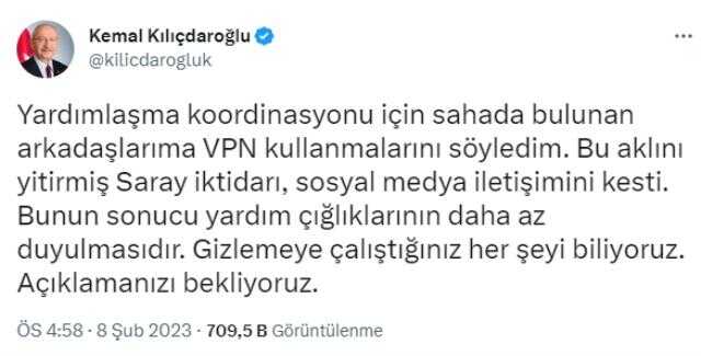 'Twitter kısıtlandı' iddiası muhalefeti ayaklandırdı! Kılıçdaroğlu ve Akşener'den peş peşe tepkiler