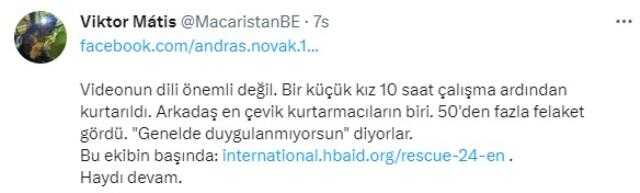 Acının dili olmaz! Küçük kızı enkazdan sağ çıkaran Macar görevli, gözyaşlarına boğuldu