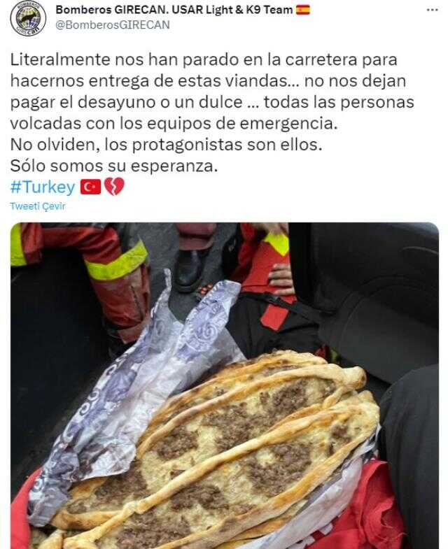 Arama kurtarma çalışmalarına katılan İspanyol ekipten duygusal paylaşım Arama kurtarma çalışmalarına katılan İspanyol ekipten duygusal paylaşım