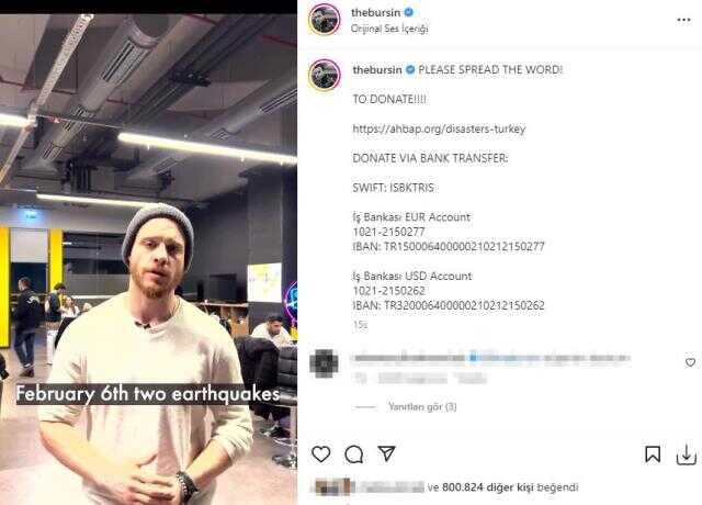 Oyuncu Kerem Bürsin, dünyaya seslenerek deprem felaketi yaşayan Türkiye'ye için yardım istedi Oyuncu Kerem Bürsin, dünyaya seslenerek deprem felaketi yaşayan Türkiye'ye için yardım istedi