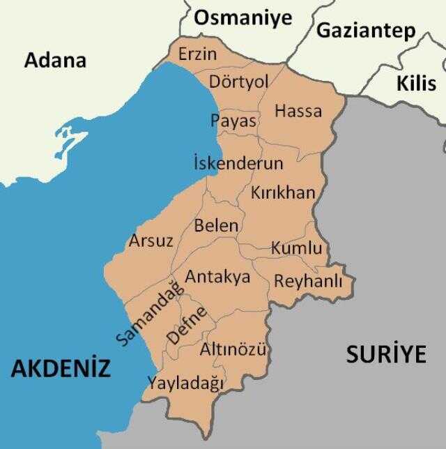 Erzin nerede? Erzin nüfusu, yüzölçümü ne kadar? Erzin hangi ile bağlı?