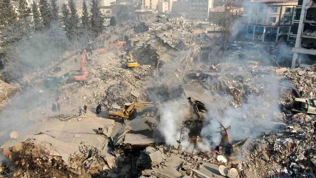 Depremin merkez üssü Kahramanmaraş felaketin 6'ıncı gününde havadan görüntülendi