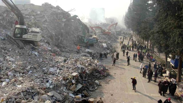 Depremin merkez üssü Kahramanmaraş felaketin 6'ıncı gününde havadan görüntülendi
