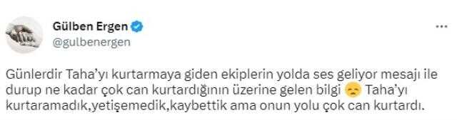 Gülben Ergen acı haberi verdi: Enkaz altında kalan Taha Duymaz hayatını kaybetti