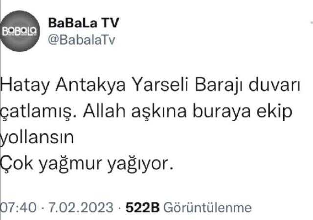 'Hatay'da baraj patladı' iddiasını ortaya atan Oğuzhan Uğur ve ekibine tepki yağıyor
