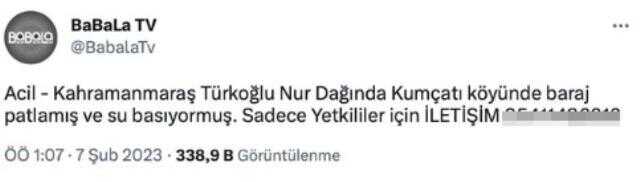 'Hatay'da baraj patladı' yalanı 7 kişinin ölümüne yol açtı iddiası! Oğuzhan Uğur'a tepki yağıyor