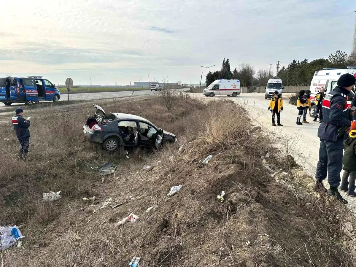 Kırklareli'nde trafik kazası: 3 yaralı