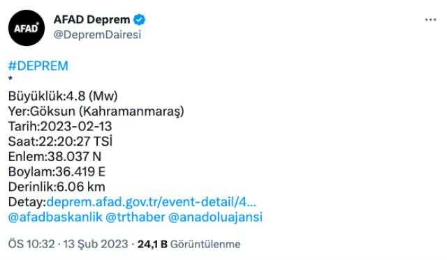 Adana deprem mi oldu? SON DAKİKA! Az önce Adana'da deprem mi oldu? Adana deprem şiddeti ne?