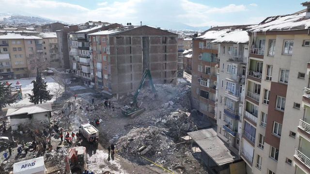 Çinli Sivil Kurtarma Ekibi Malatya'da Enkazlar Arasında Hayatta Kalanları Arıyor